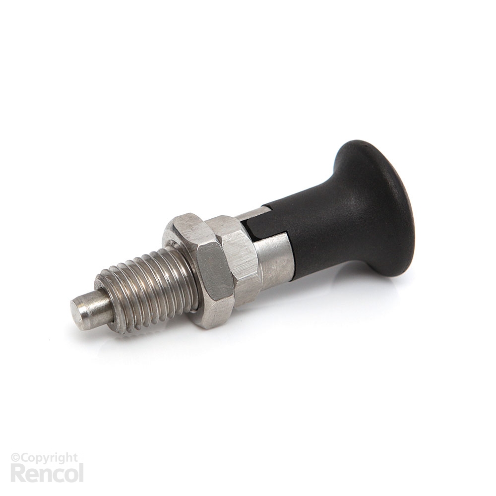 Index Plunger, Stainless Steel, Spring Loaded & Locking RENCOL